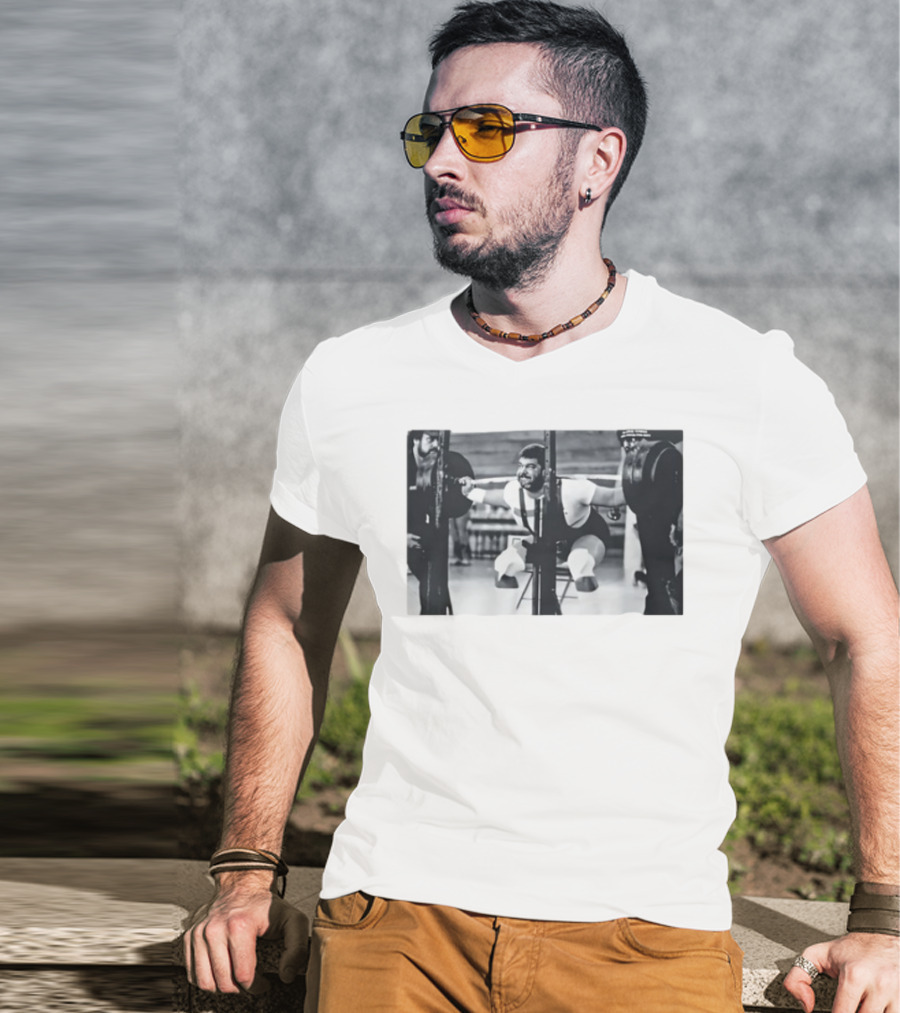 Jim Irsay Gym Powerlifting Vintage Weightlifting Session T-Shirt