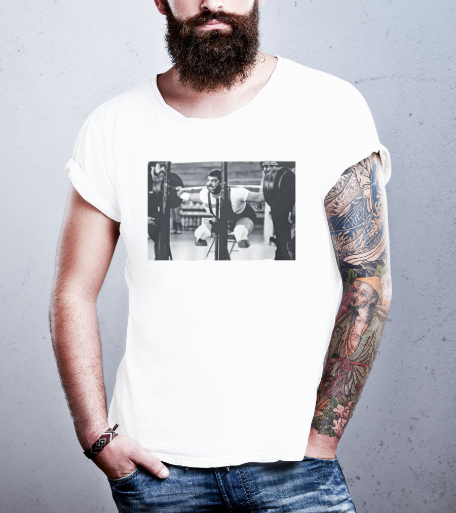Jim Irsay Gym Powerlifting Vintage Weightlifting Session T-Shirt