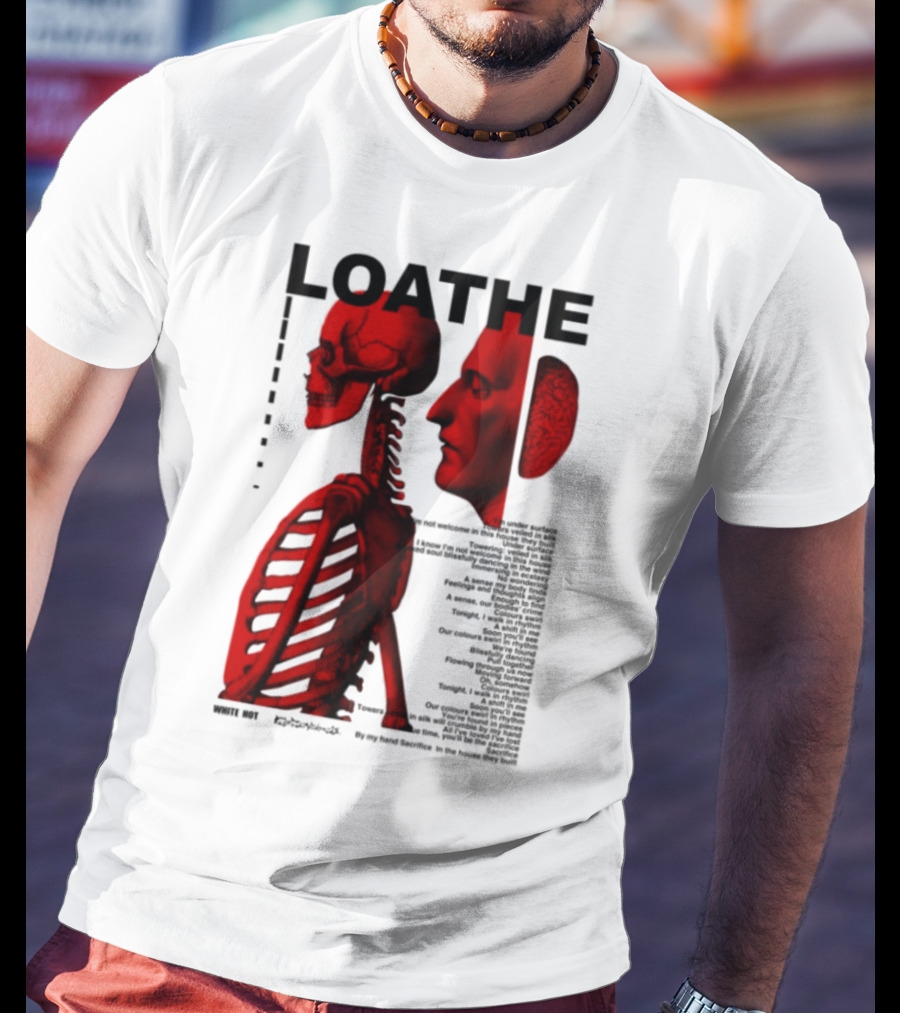 Loathe Anatomy Skull And Brain Illustration T-Shirt