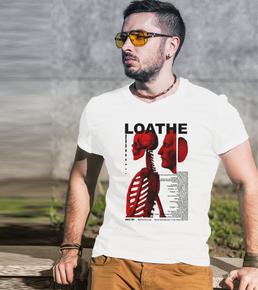Loathe Anatomy Skull And Brain Illustration T-Shirt