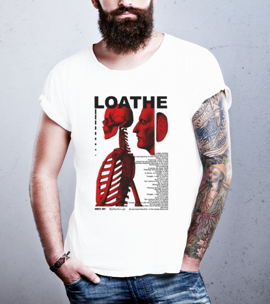 Loathe Anatomy Skull And Brain Illustration T-Shirt