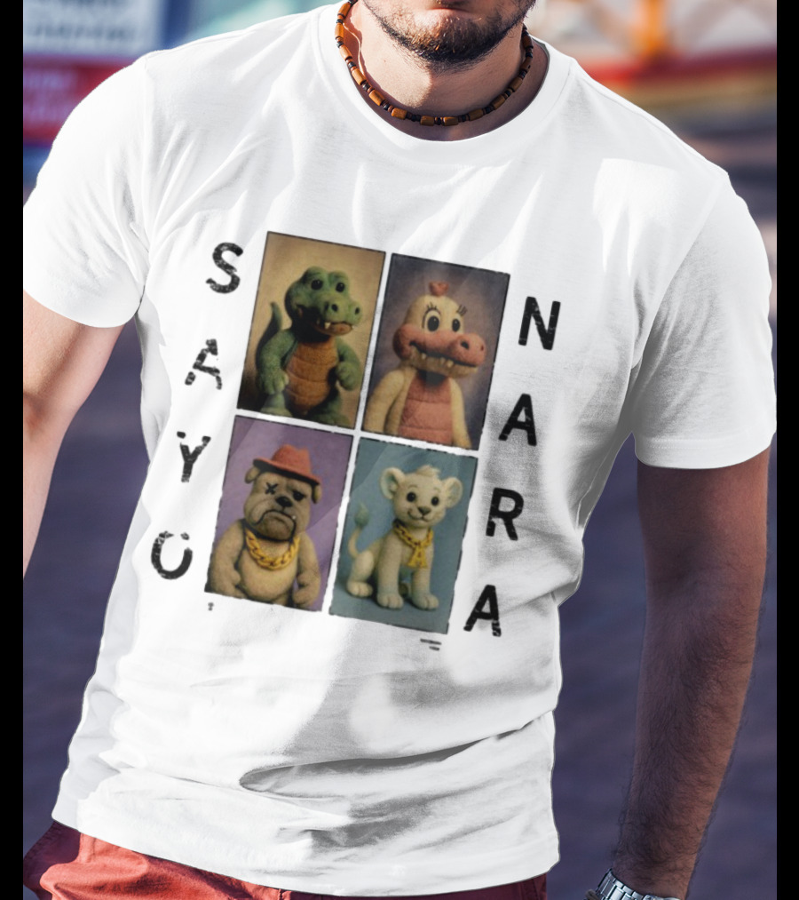 Sayonara Fvmily Vintage Animal Characters T-Shirt
