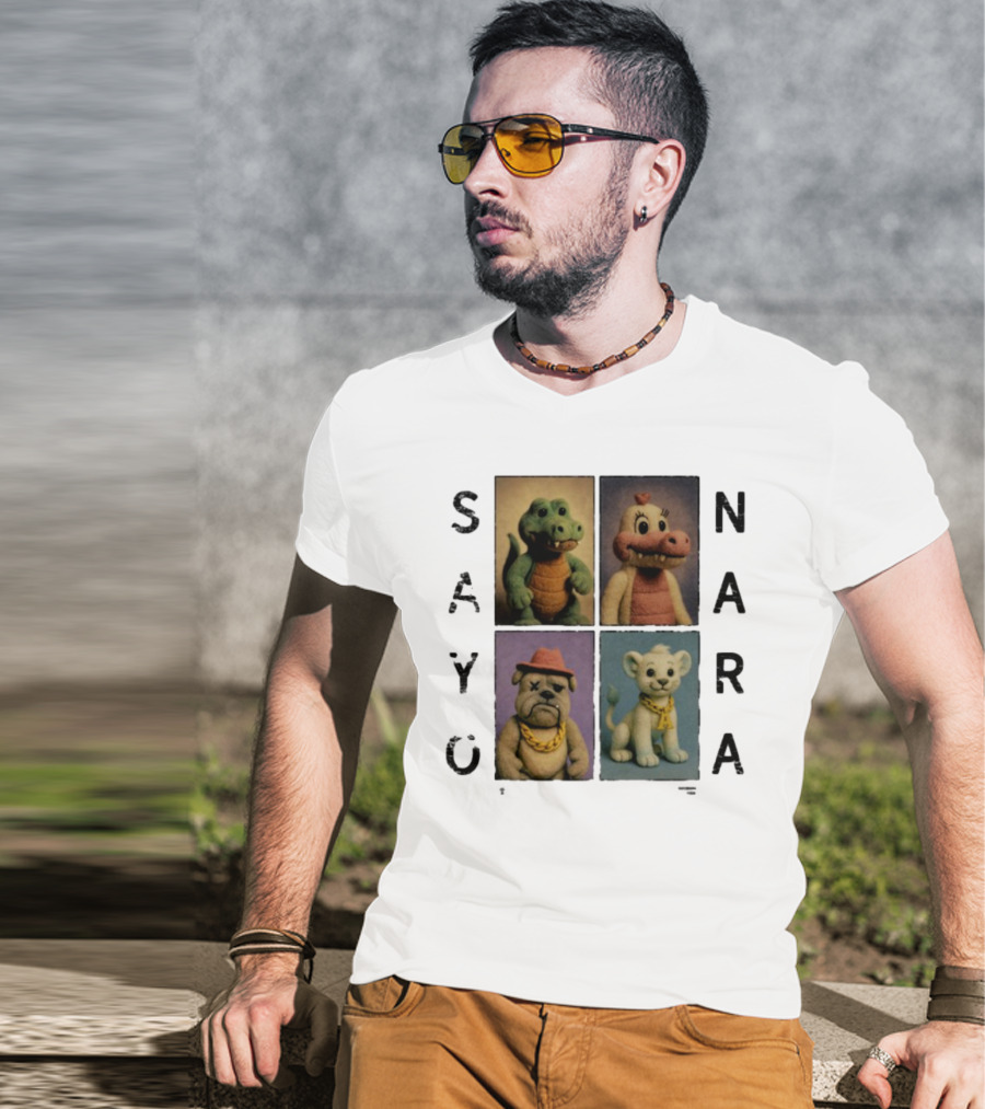 Sayonara Fvmily Vintage Animal Characters T-Shirt