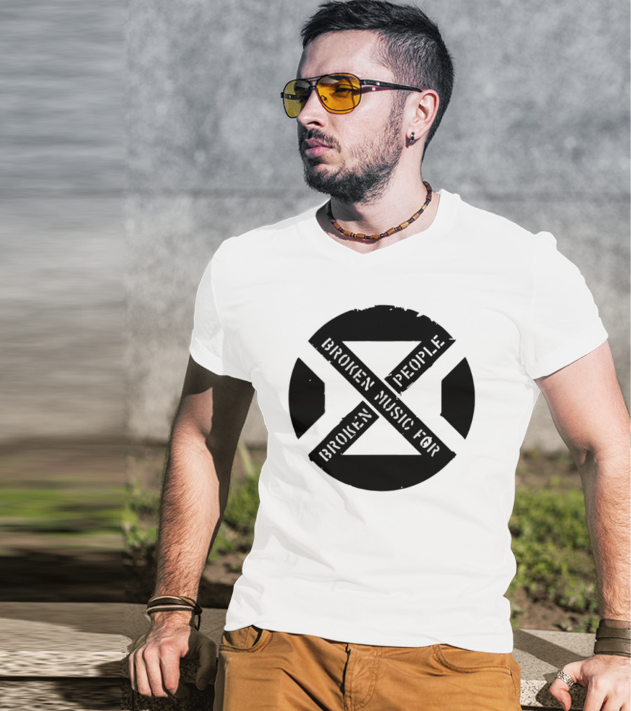 Suede Antidepressants Broken Music For Broken People Vintage Album Style T-Shirt