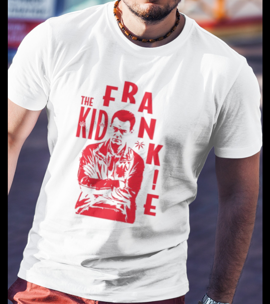 The Kid Frankie Kush Red Bold Text Outline T-Shirt