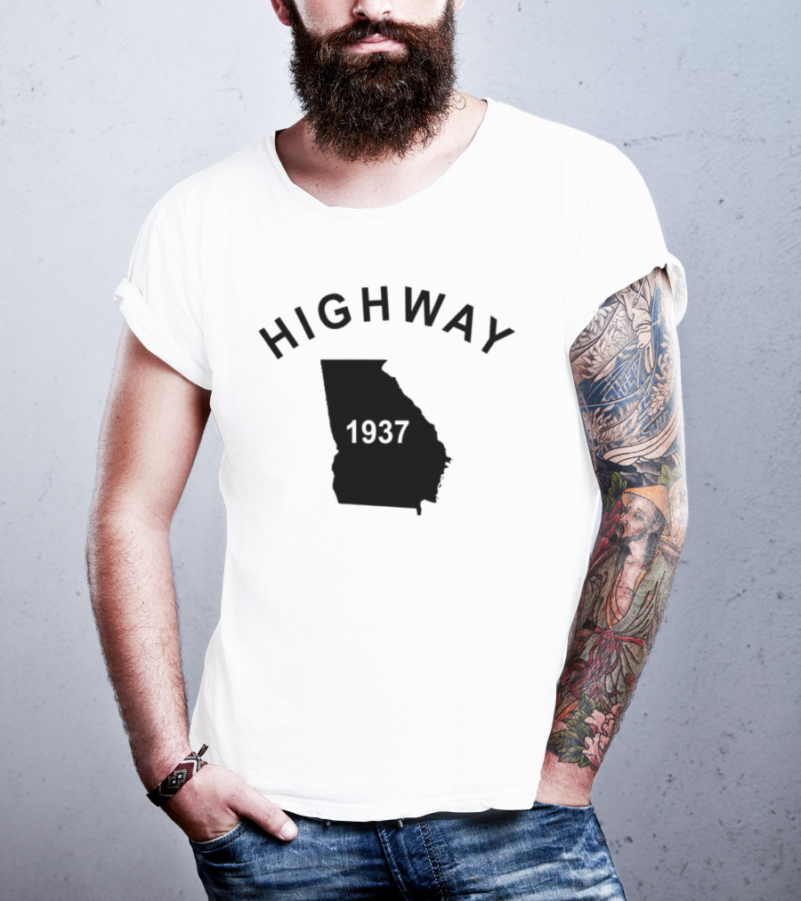 Highway 1937 Georgia Map Design Tyrus T-Shirt