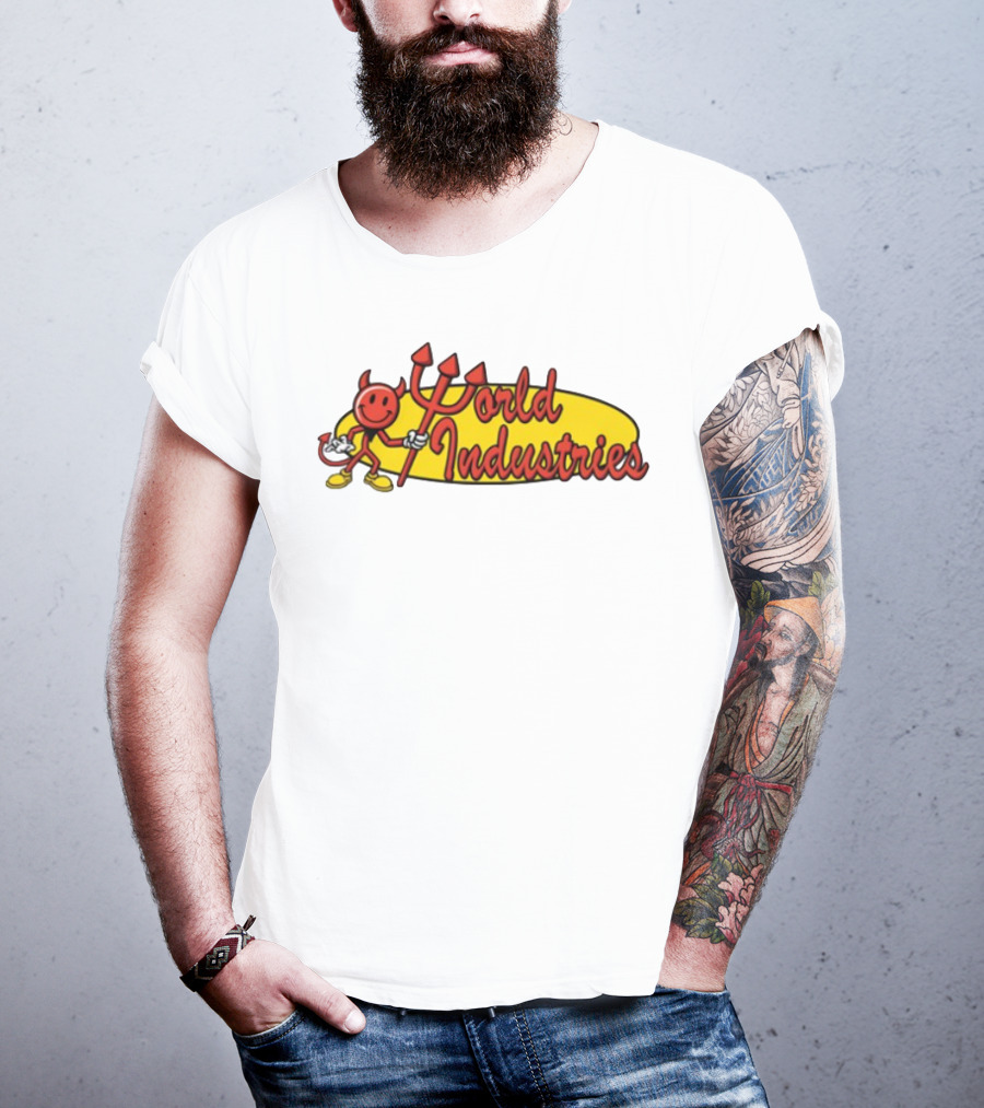 World Industries Devil Smiley Trident Oval T-Shirt