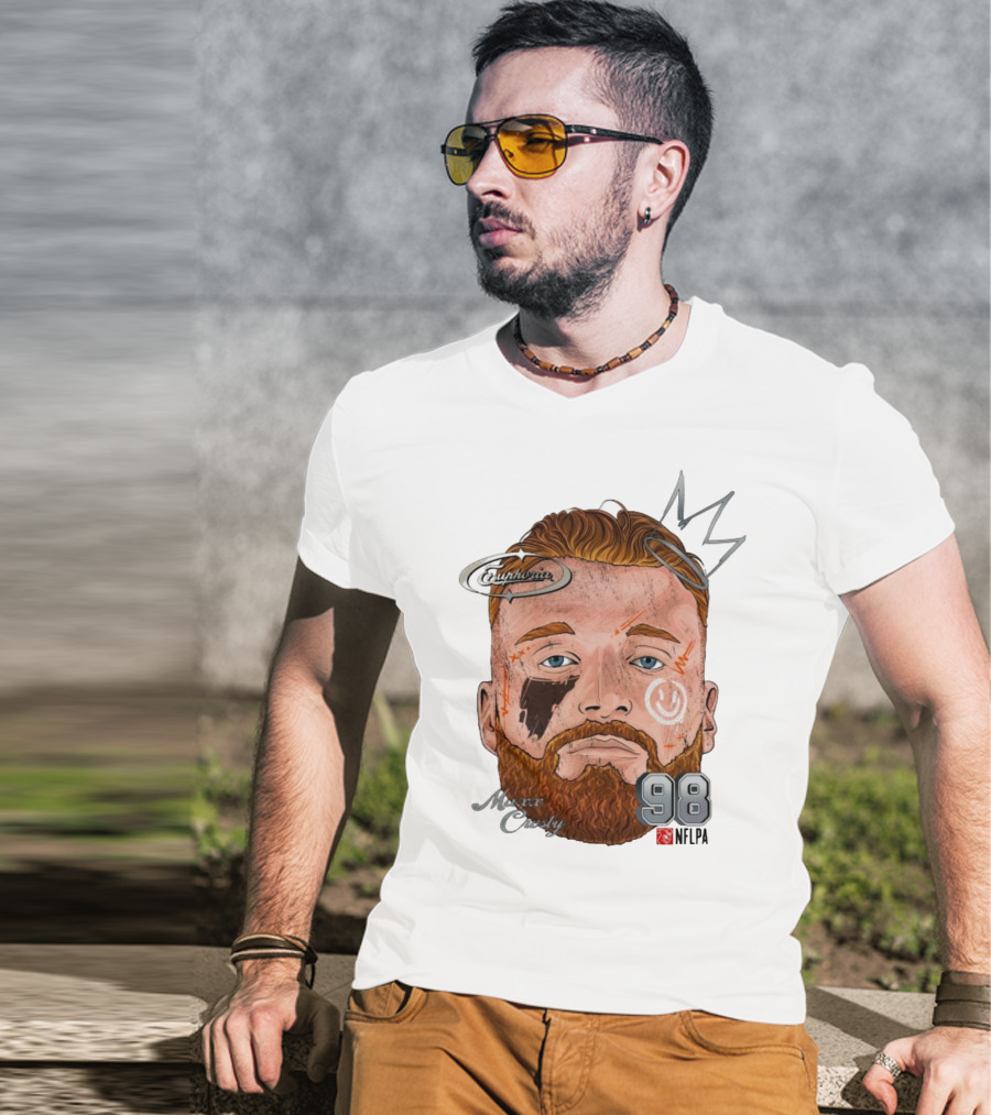 Euphoria Maxx Crosby 98 NFL Fat Head Illustration T-Shirt