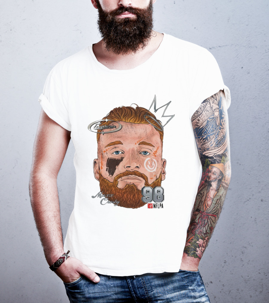 Euphoria Maxx Crosby 98 NFL Fat Head Illustration T-Shirt