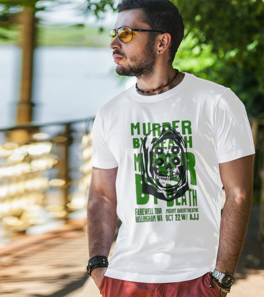 Murder By Death Farewell Tour Bellingham WA Oct 22 With AJJ 20th Anniversary T-Shirt