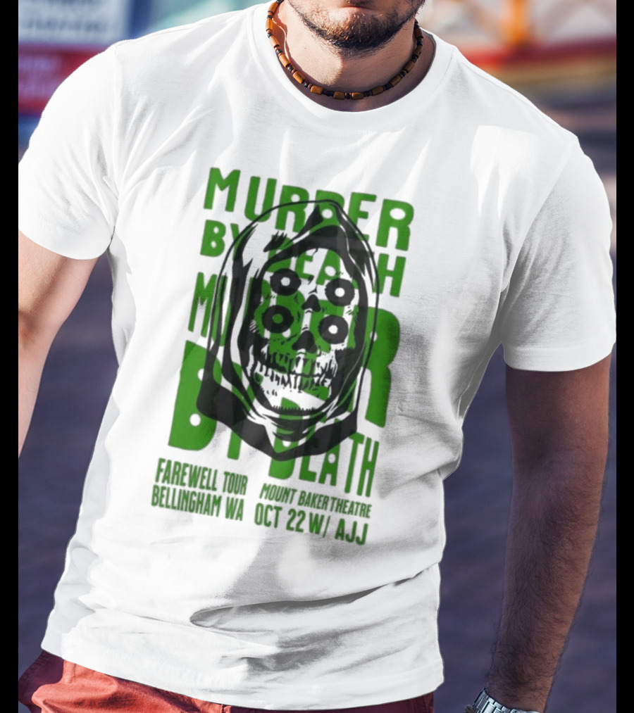 Murder By Death Farewell Tour Bellingham WA Oct 22 With AJJ 20th Anniversary T-Shirt