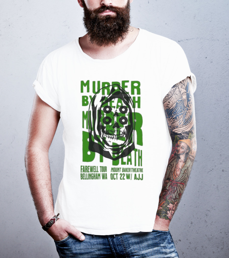 Murder By Death Farewell Tour Bellingham WA Oct 22 With AJJ 20th Anniversary T-Shirt