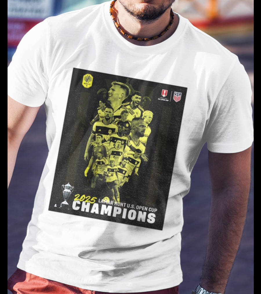 Nashville SC 2025 Lamar Hunt U.S. Open Cup Champions T-Shirt