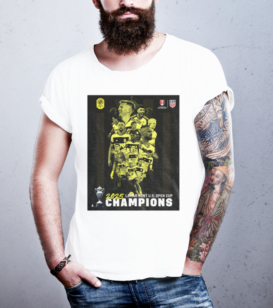 Nashville SC 2025 Lamar Hunt U.S. Open Cup Champions T-Shirt