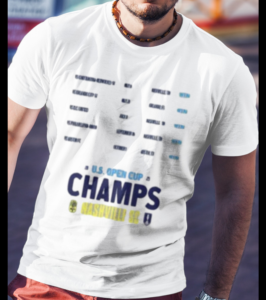 U.S. Open Cup Champs 2025 Nashville SC Concert Trophy T-Shirt