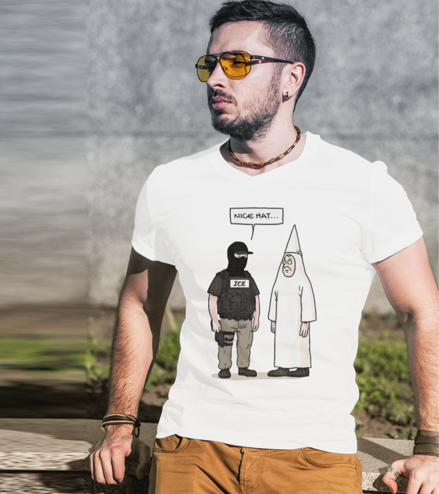 Subtle Fuck Trump Fuck ICE Nice Hat T-Shirt