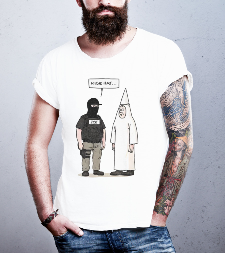 Subtle Fuck Trump Fuck ICE Nice Hat T-Shirt