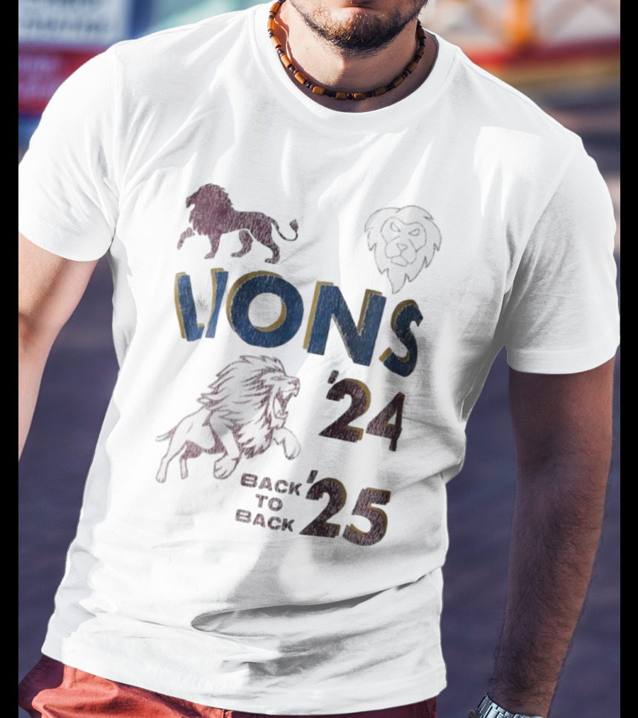 Lions Pride Back To Back '24 '25 T-Shirt