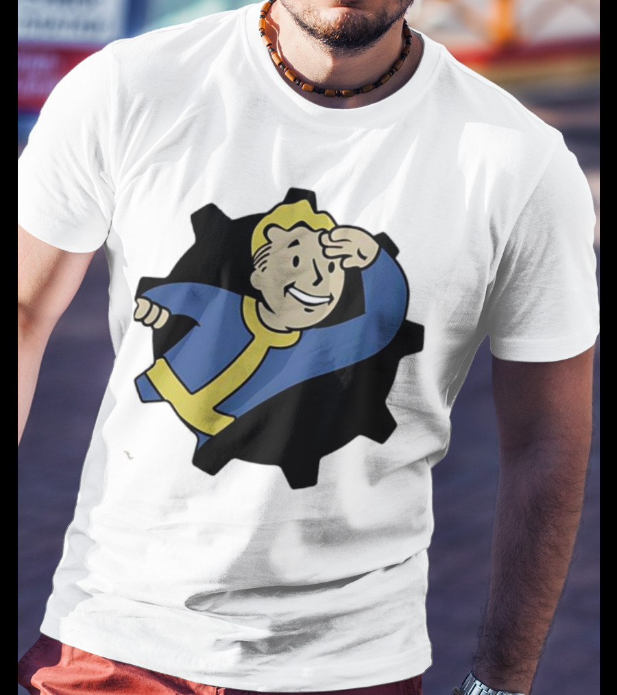 Fallout Vault Boy Lookout Iconic Pose T-Shirt