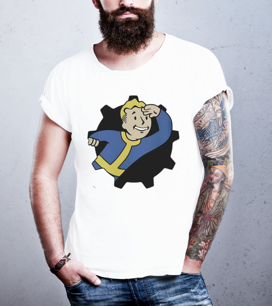 Fallout Vault Boy Lookout Iconic Pose T-Shirt