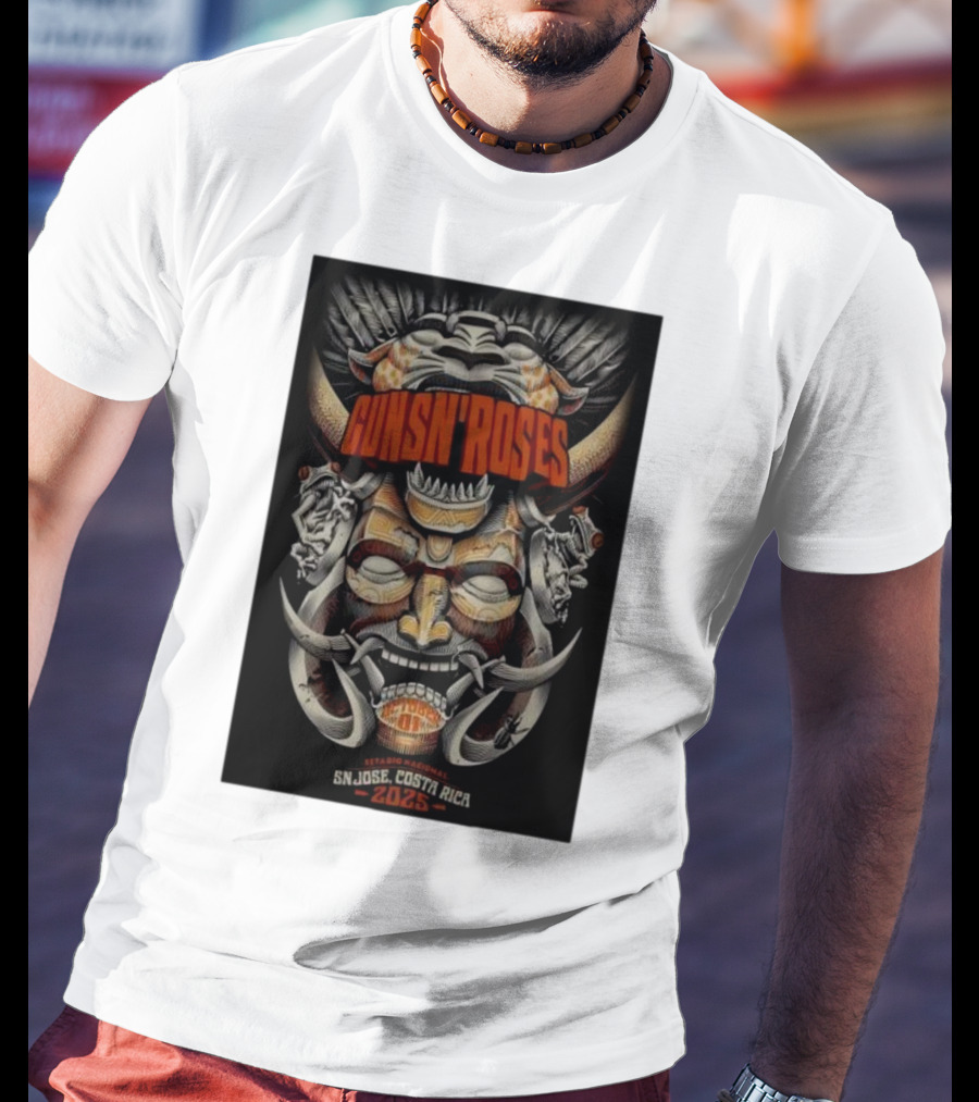 Guns N Roses Estadio Nacional San José Costa Rica 2025 T-Shirt