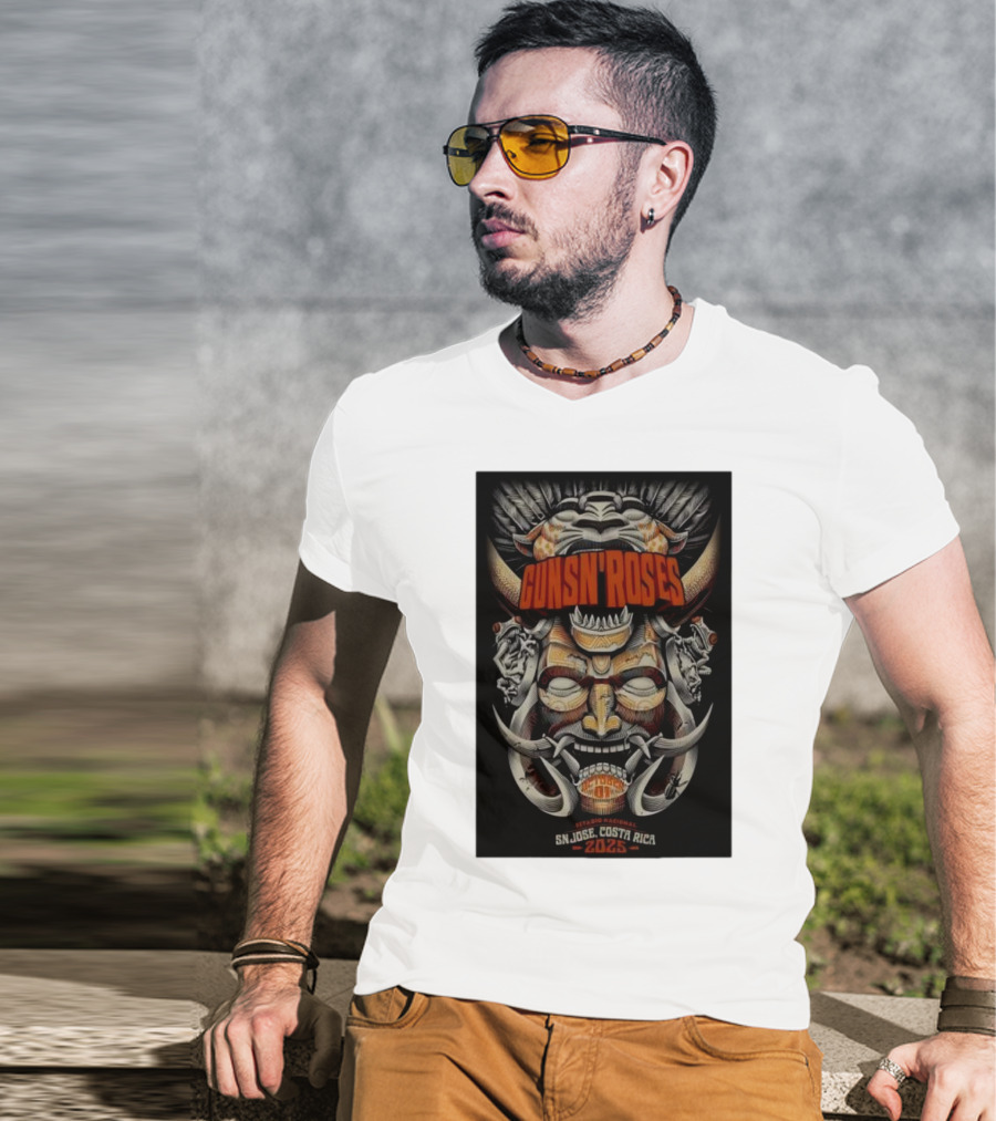 Guns N Roses Estadio Nacional San José Costa Rica 2025 T-Shirt
