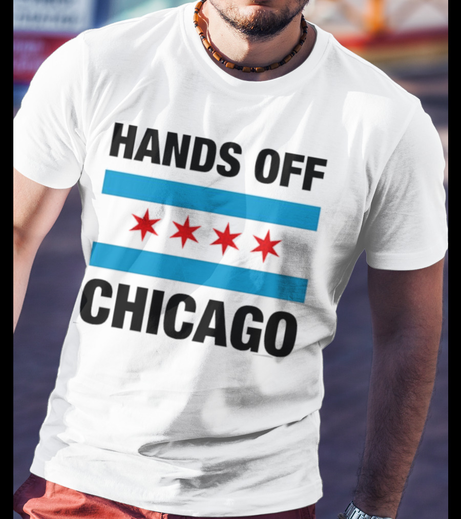 Chicago Flag Iconic Four Red Stars Blue Stripes T-Shirt