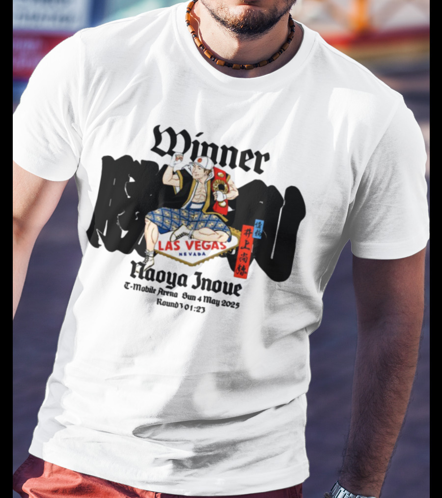 Monster Naoya Inoue Winner Las Vegas Nevada August 25 Round 10 323 T-Shirt