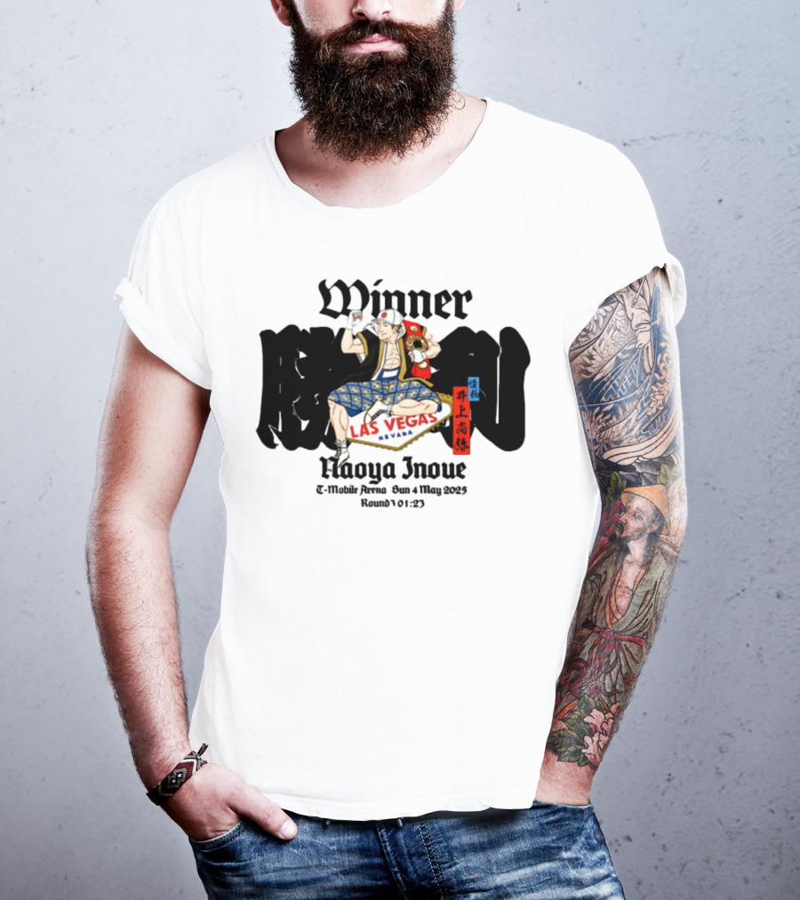 Monster Naoya Inoue Winner Las Vegas Nevada August 25 Round 10 323 T-Shirt