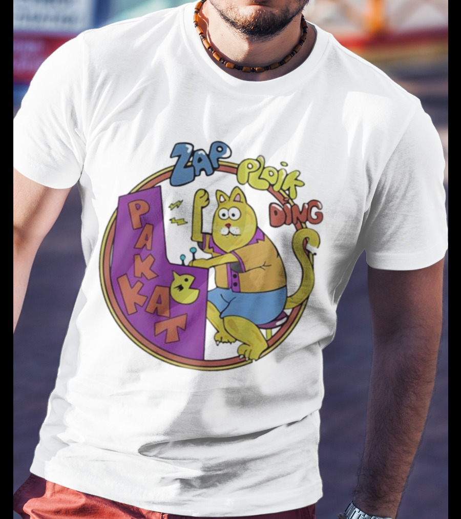 Stranger Things Zap Ploik Ding Cat Cartoon Pakkat T-Shirt