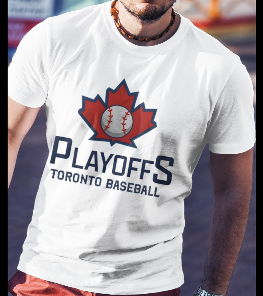 Toronto Baseball Playoffs Maple Leaf Icon T-Shirt