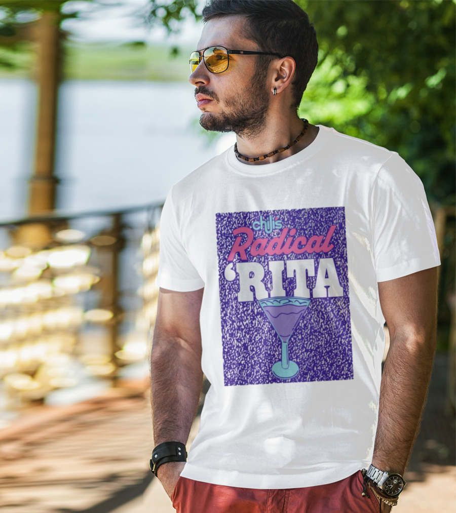 Chili's Radical Rita Retro Cocktail Margarita Vibes T-Shirt