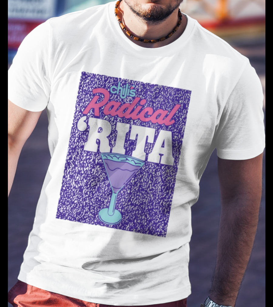 Chili's Radical Rita Retro Cocktail Margarita Vibes T-Shirt