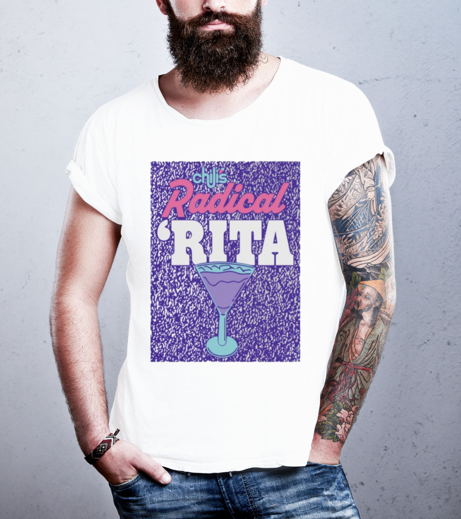 Chili's Radical Rita Retro Cocktail Margarita Vibes T-Shirt