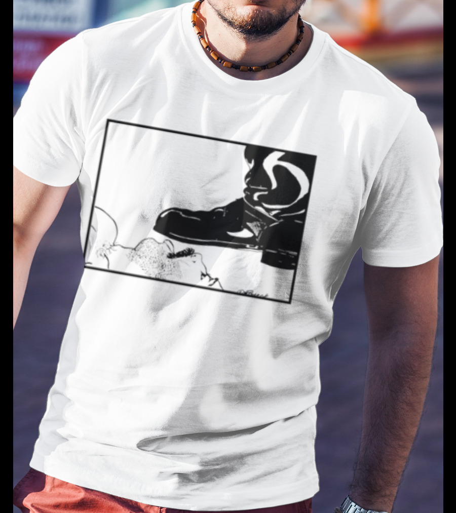 Gay Leather Boot LGBTQ Boseck Bondage Pride T-Shirt