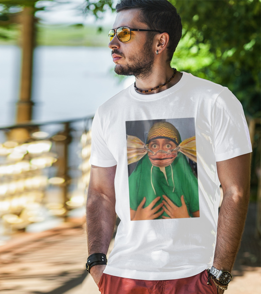 Homesweethome Catfish Mask Costume Creative Look T-Shirt