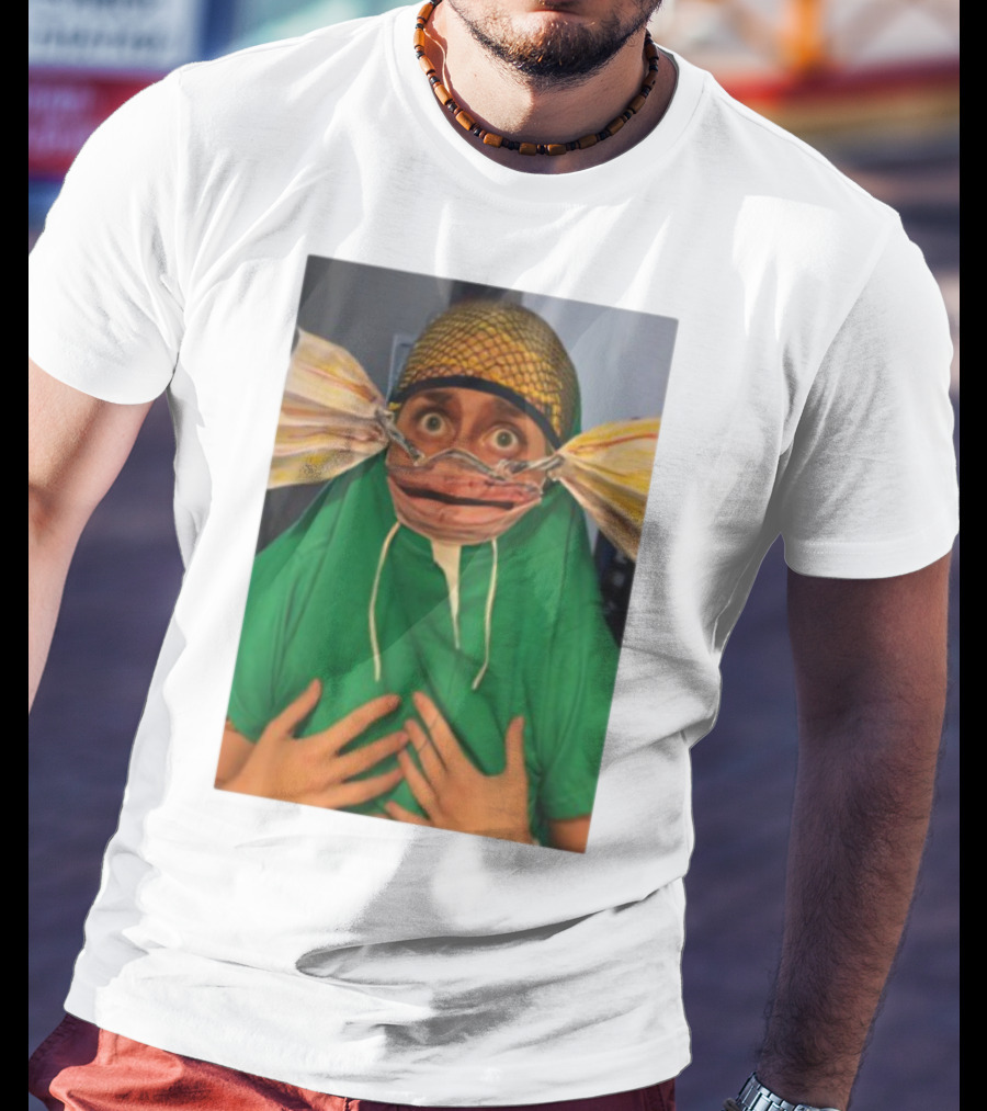 Homesweethome Catfish Mask Costume Creative Look T-Shirt