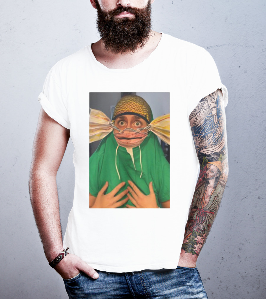 Homesweethome Catfish Mask Costume Creative Look T-Shirt