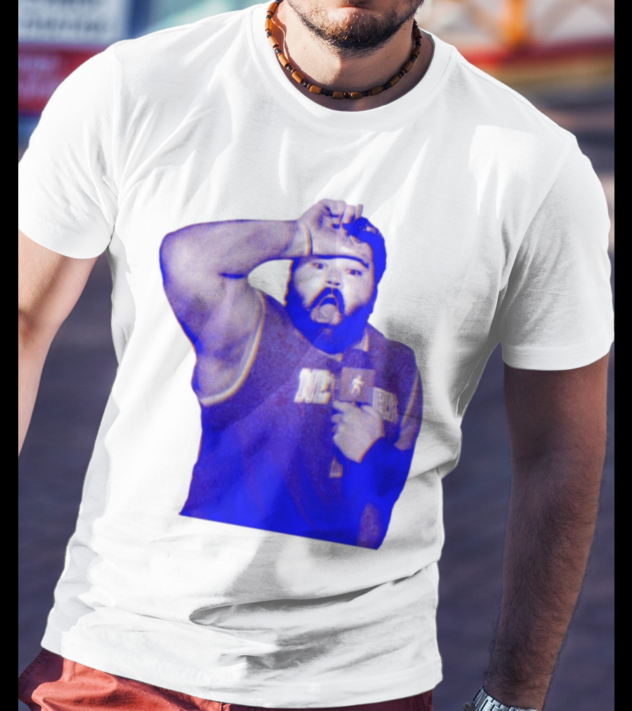 "Karltowns Wearing Jason Dantona NYC Basketball Theme Blue Tone" T-Shirt