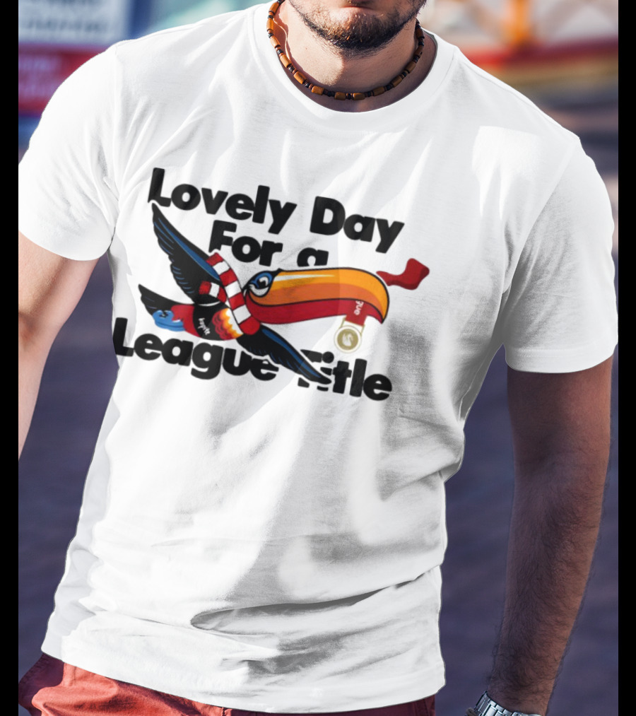 Lovely Day For A League Title Toucan Scarf Soccer Bird T-Shirt