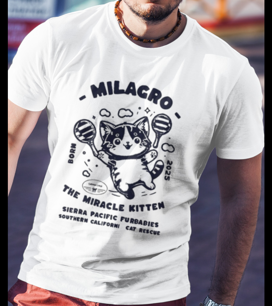 Milagro The Miracle Kitten Maria Souza Puppykat Coincidences Are Never T-Shirt
