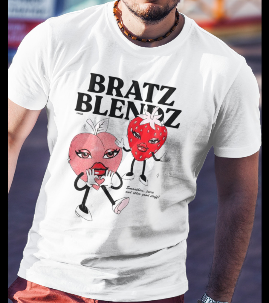 Sad Patron Stylin Bratz Blendz Fruit Characters T-Shirt