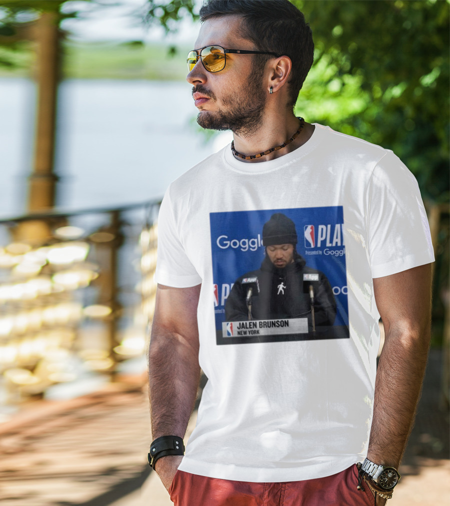 Jalen Brunson New York Press Conference NBA Playoffs Presented By Google T-Shirt
