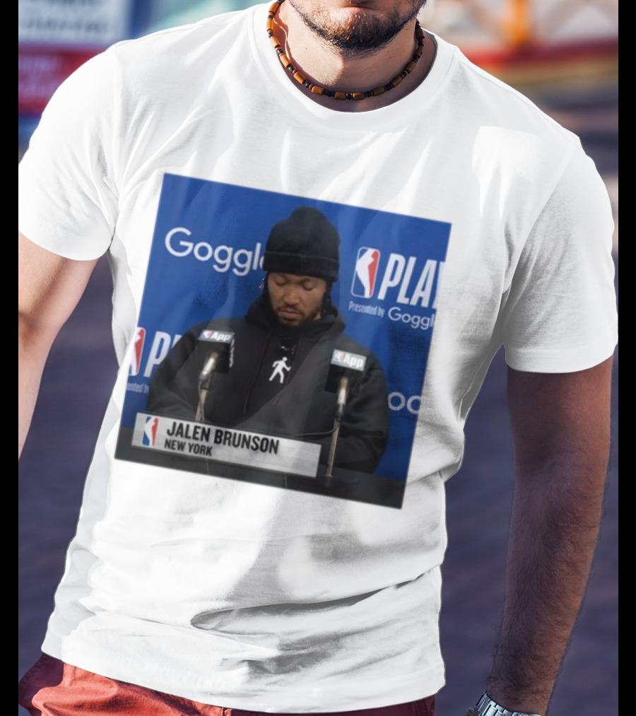 Jalen Brunson New York Press Conference NBA Playoffs Presented By Google T-Shirt