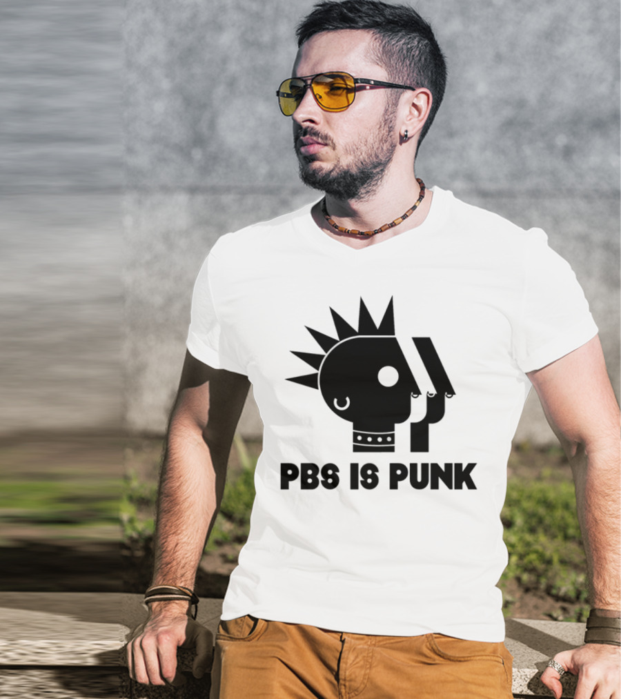 Two Crow Collective PBS Is Punk Vintage Cassette Vinyl Roots T-Shirt