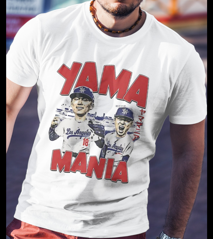 Yama Mania Los Angeles Dodgers Baseball Player 18 T-Shirt