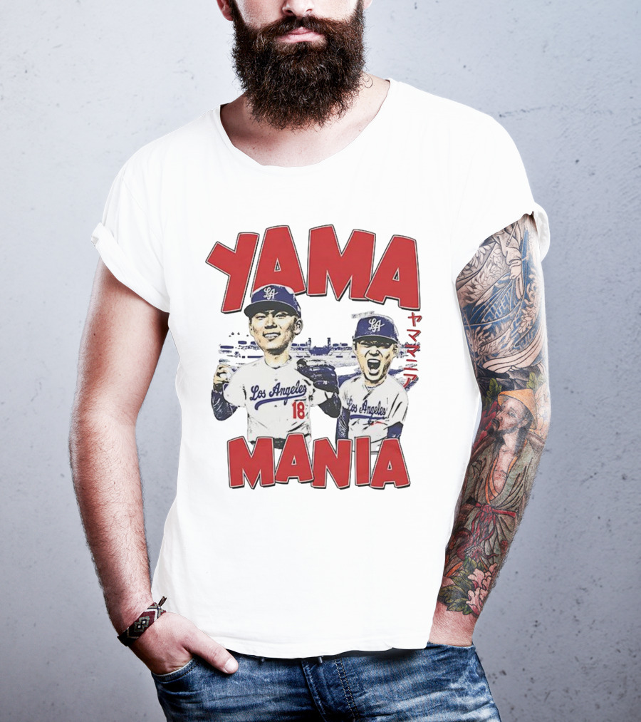 Yama Mania Los Angeles Dodgers Baseball Player 18 T-Shirt