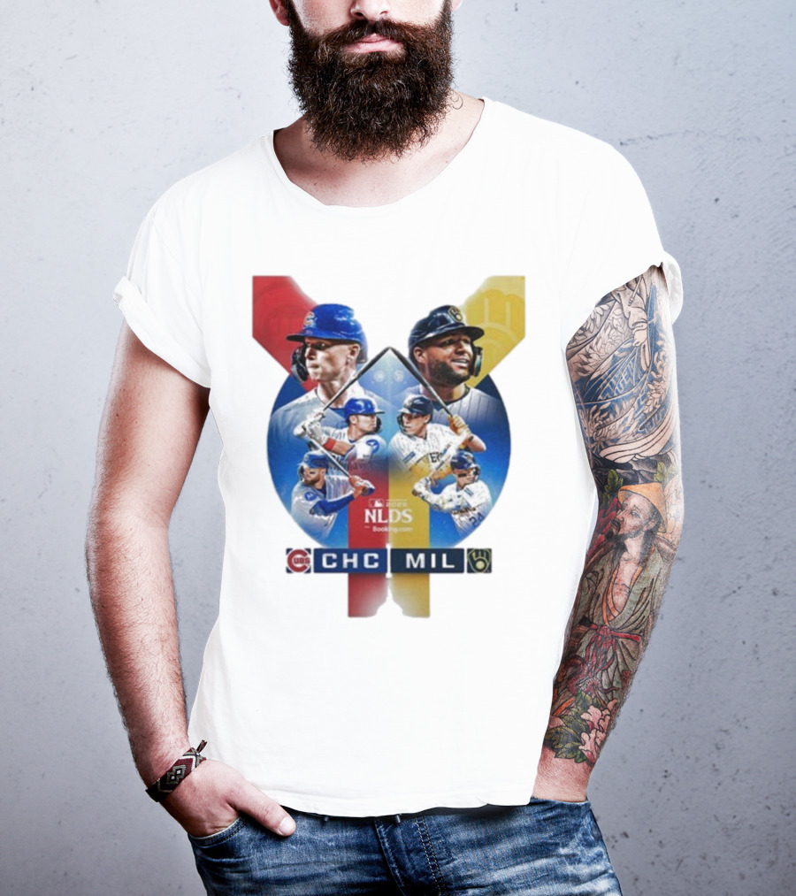 2025 MLB Postseason Chicago Cubs Vs Milwaukee Brewers NLDS Matchup T-Shirt