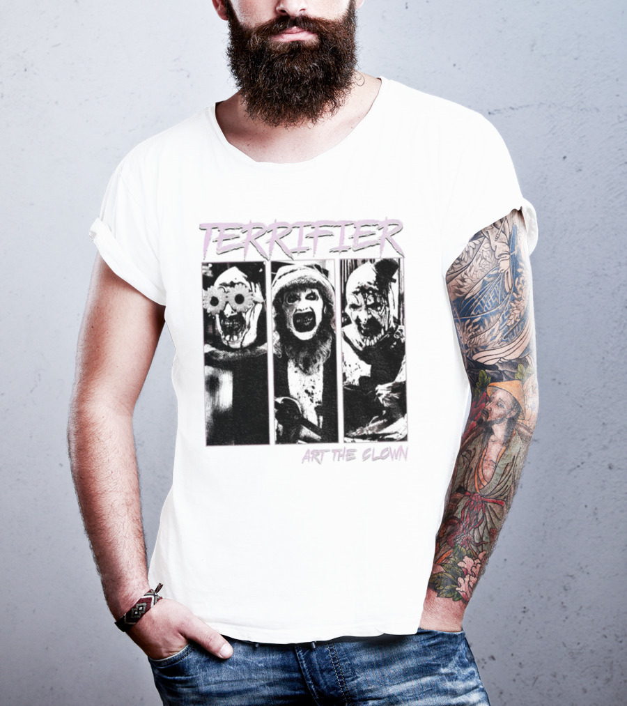 Terrifier Art The Clown Horror Halloween Spooky Clown T-Shirt