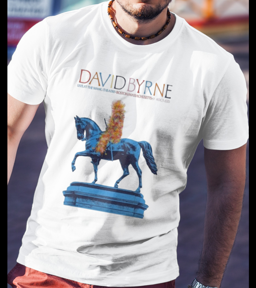David Byrne Wang Theatre Boston MA Oct 2-4 2025 Tour T-Shirt
